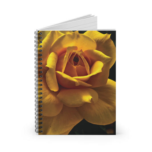 Yellow Rose Spiral Notebook