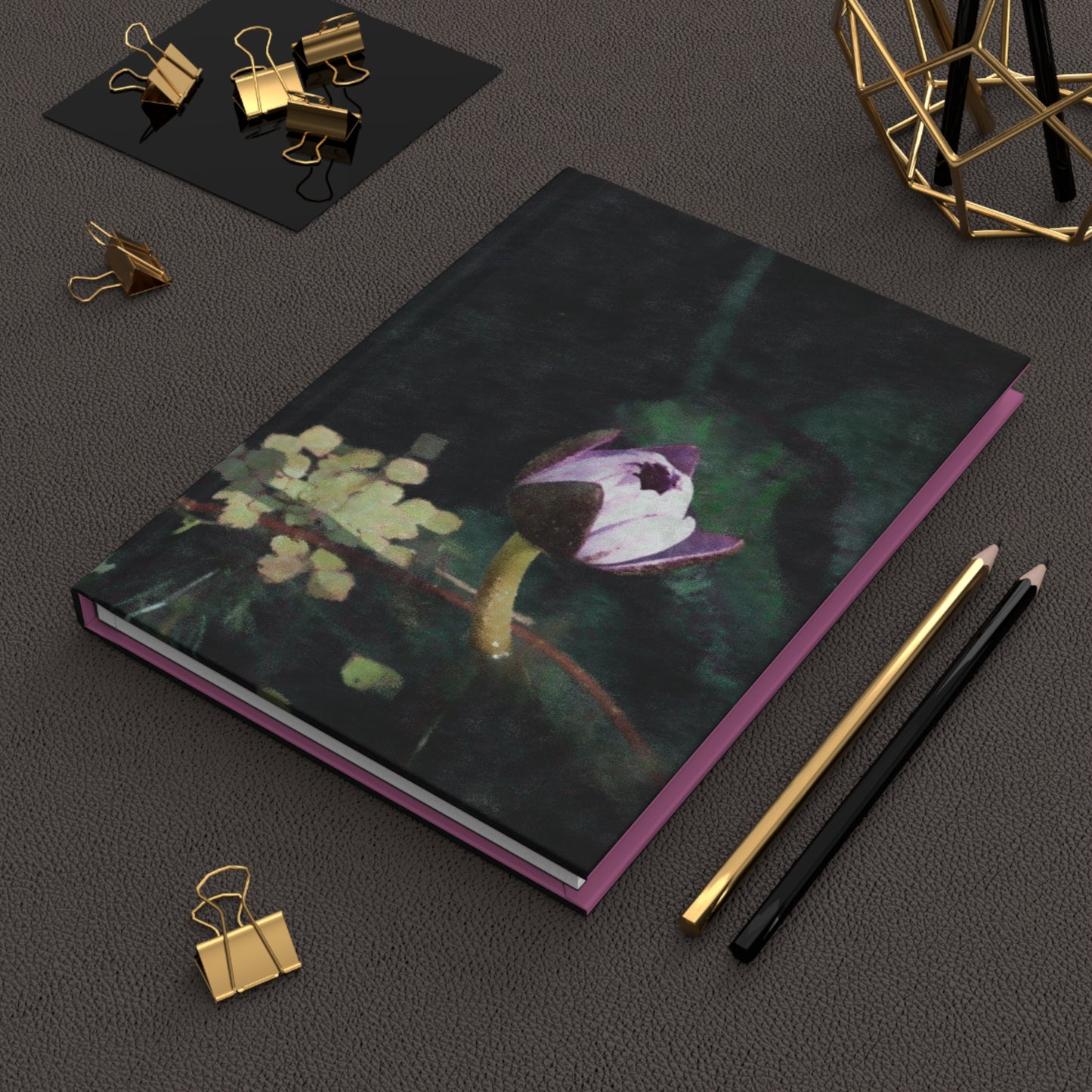 Water Lily Hardcover Journal