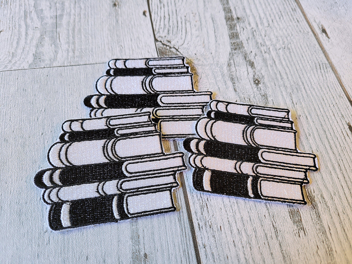 Stack of Books Iron-On Patch
