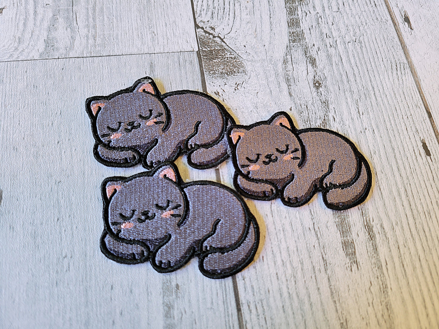 Parche termoadhesivo de gato durmiendo