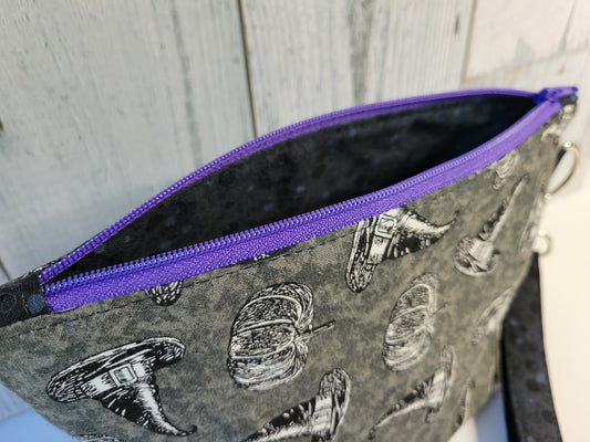 Halloween Zipper Pouch with Wrist Strap