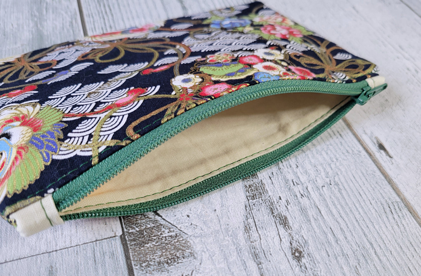 Bolsas de tela asiáticas con cremallera