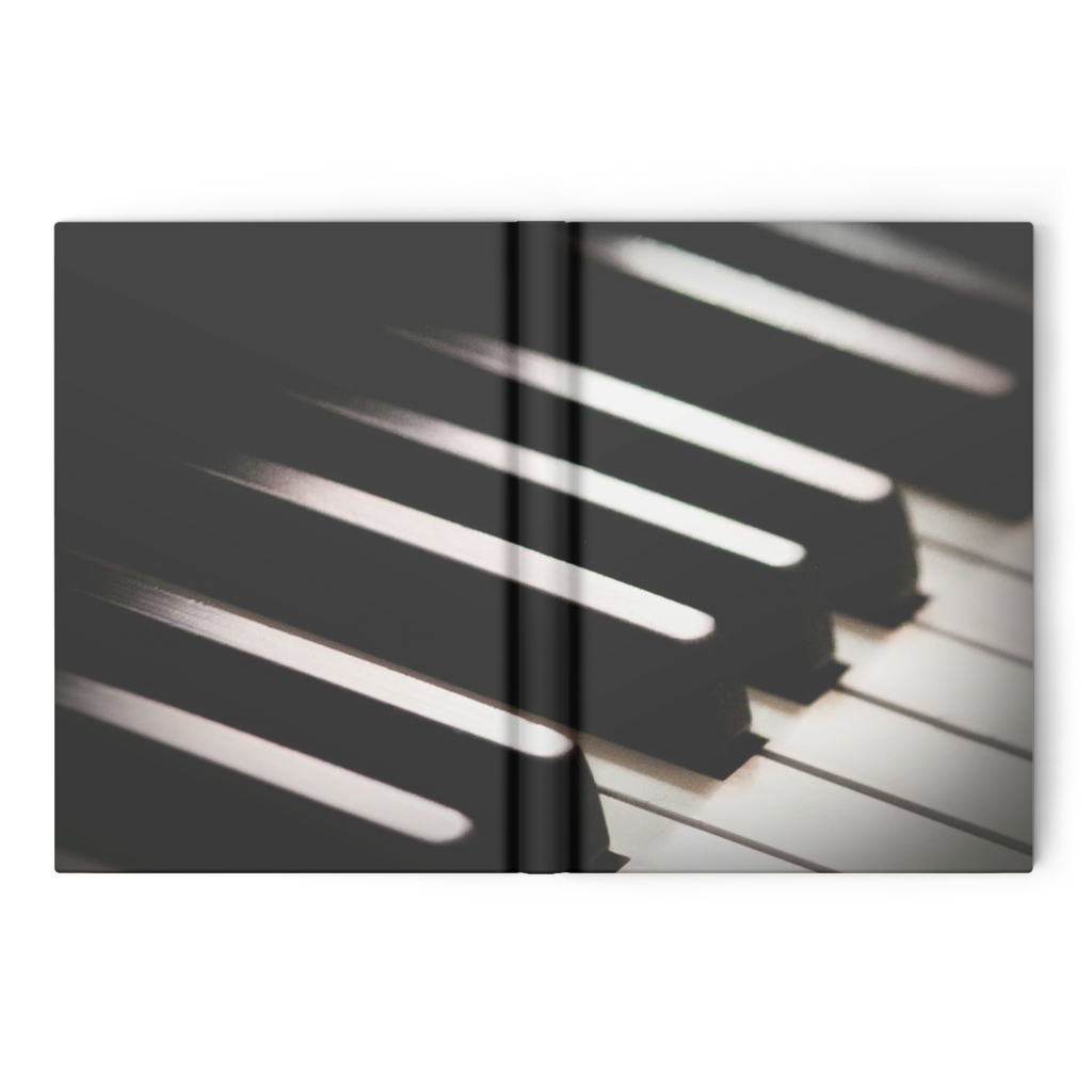 Piano Keys Hardcover Journal