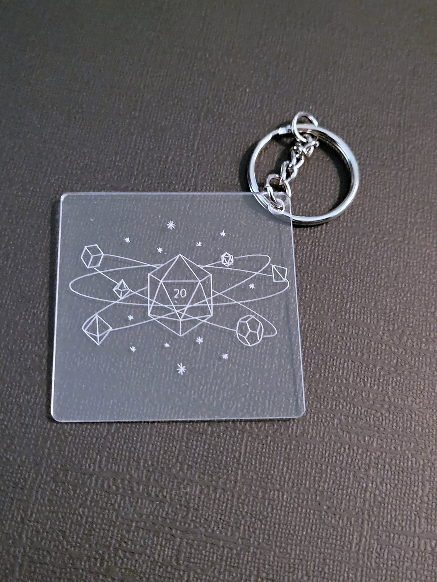Gaming Themed Acrylic Engraved Keychains