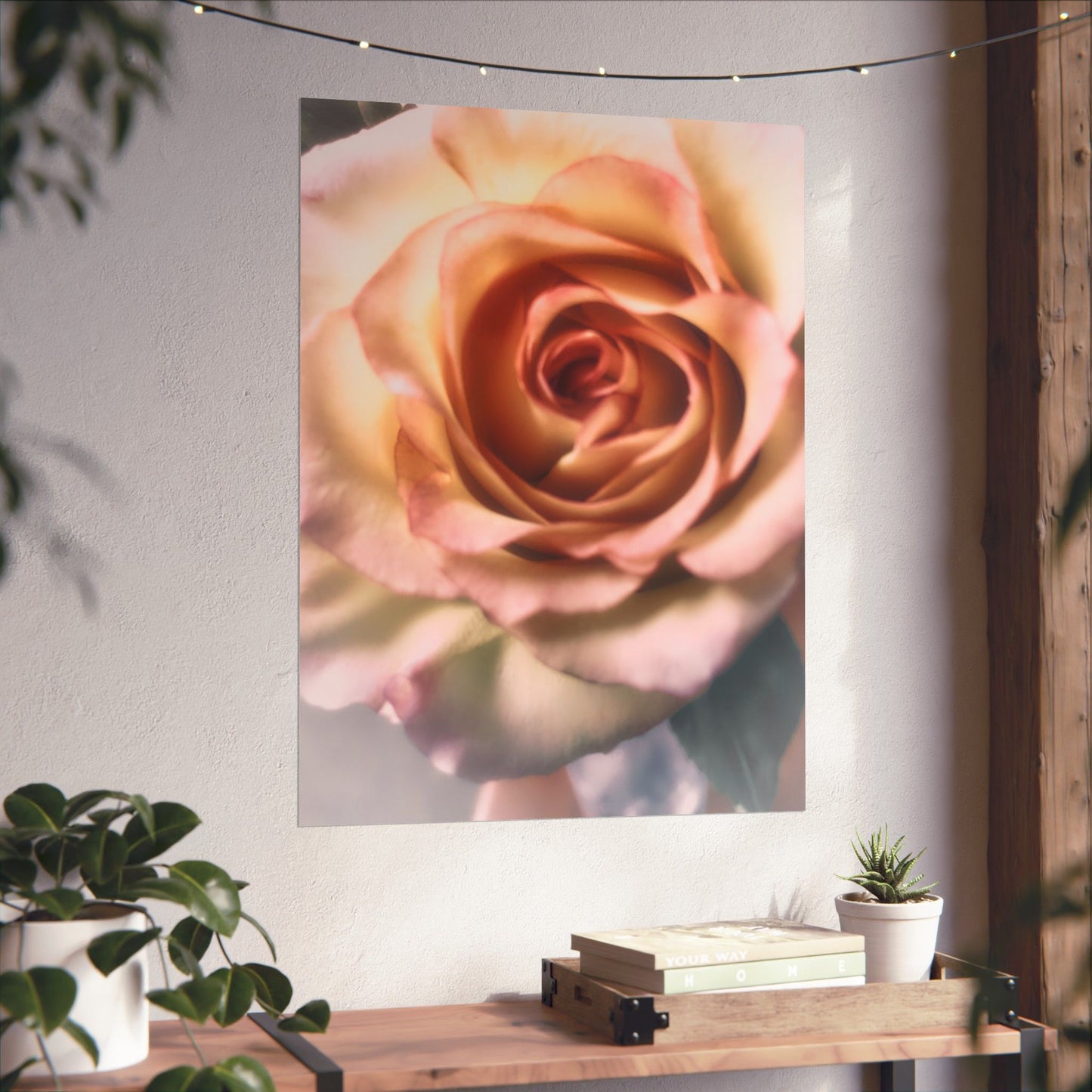 Romance Pink Rose Matte Posters