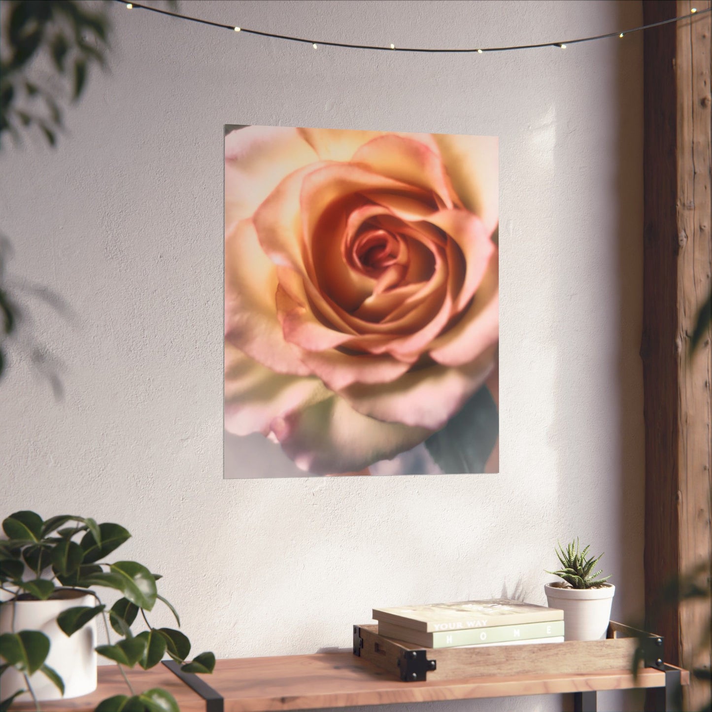 Romance Pink Rose Matte Posters
