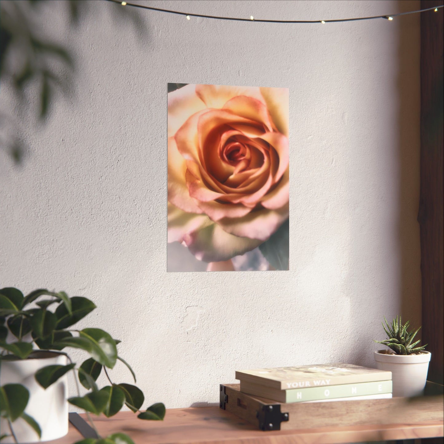 Romance Pink Rose Matte Posters