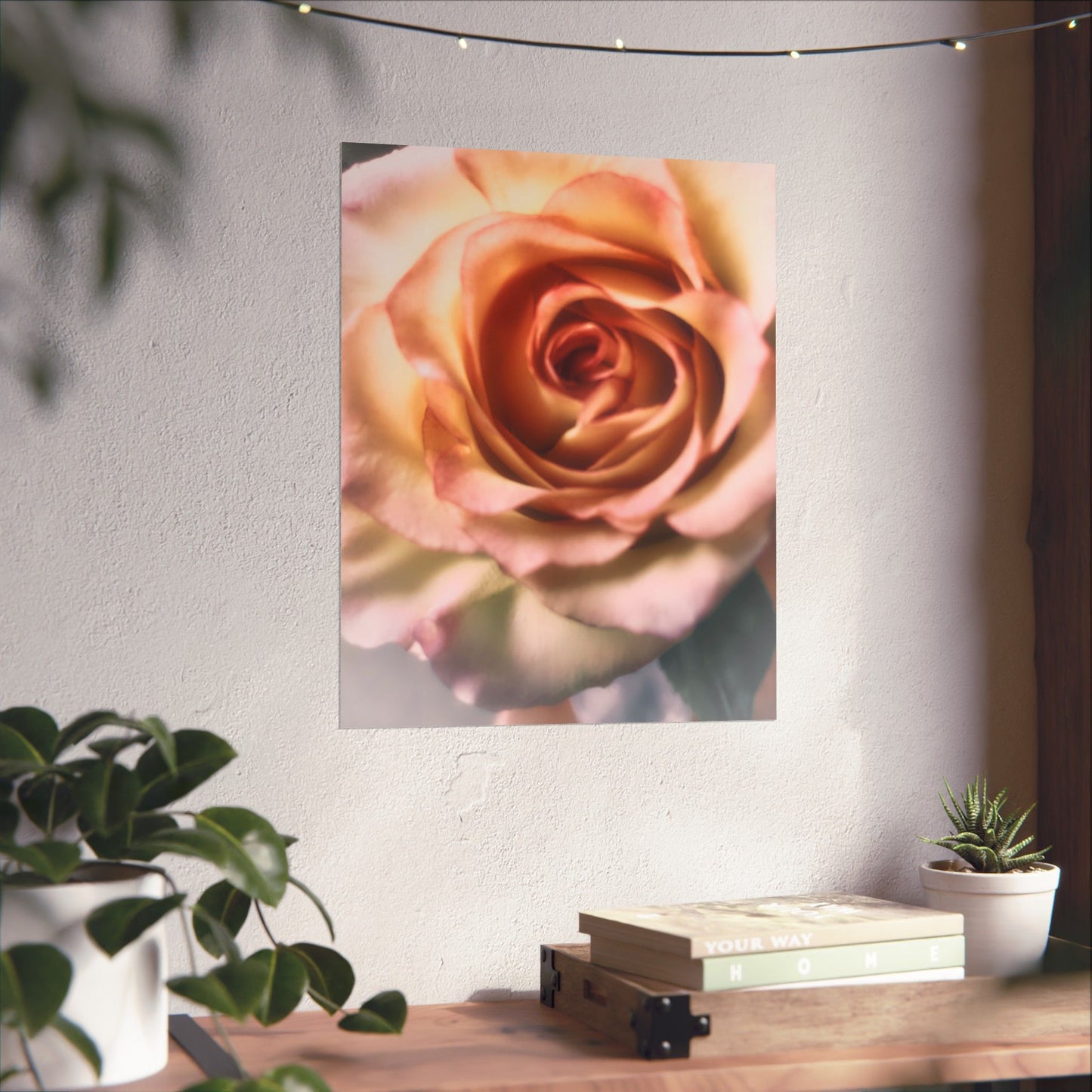 Romance Pink Rose Matte Posters
