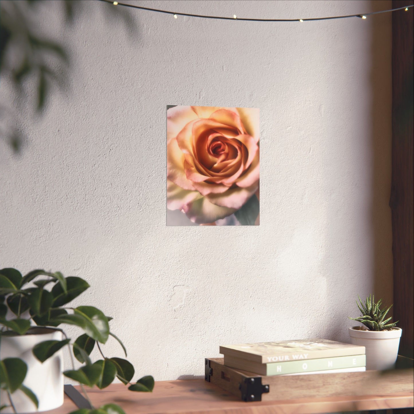 Romance Pink Rose Matte Posters