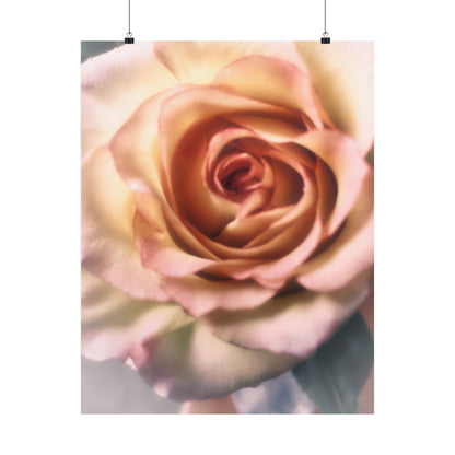 Romance Pink Rose Matte Posters