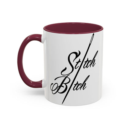 Stitch Bitch Colorful Mugs (11oz, 15oz)