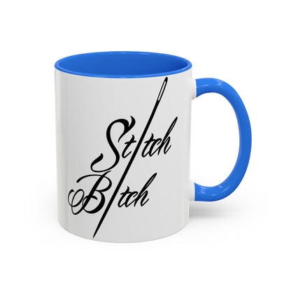 Stitch Bitch Colorful Mugs (11oz, 15oz)