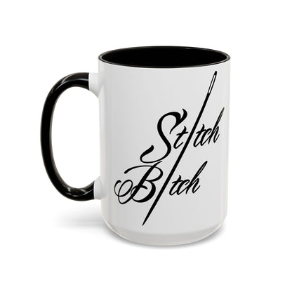Stitch Bitch Colorful Mugs (11oz, 15oz)