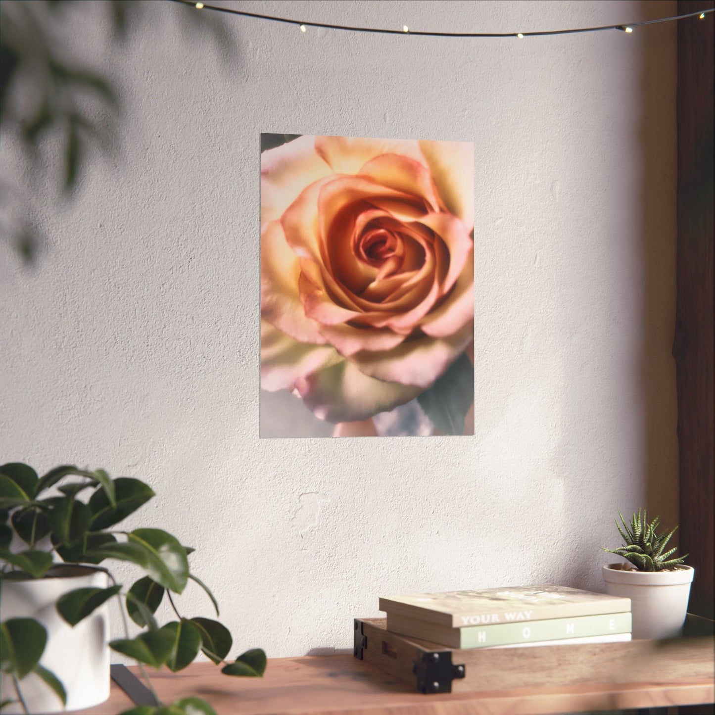 Romance Pink Rose Matte Posters