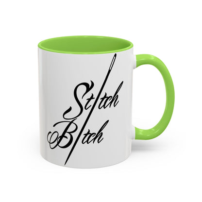 Stitch Bitch Colorful Mugs (11oz, 15oz)