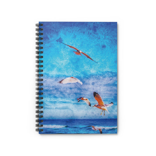 Gulls in Flight Spiral Notebook
