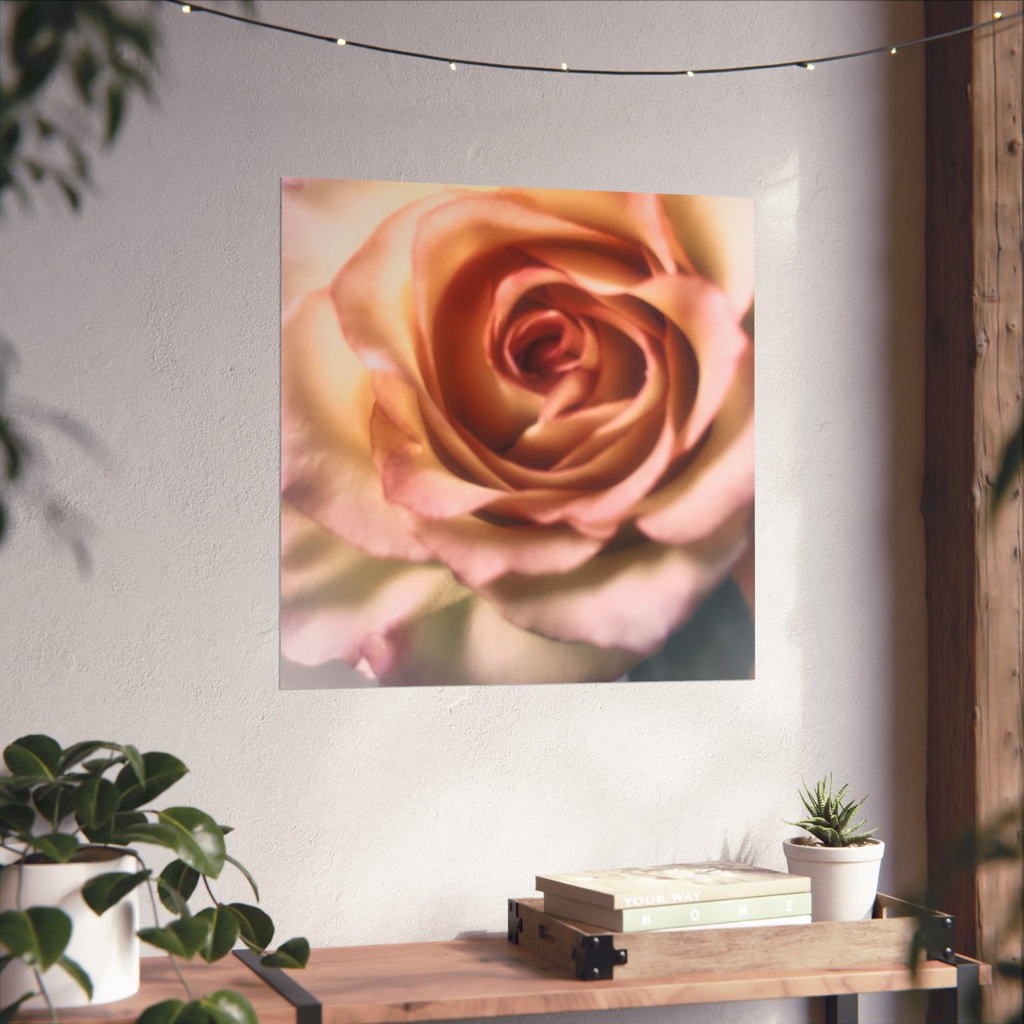 Romance Pink Rose Matte Posters