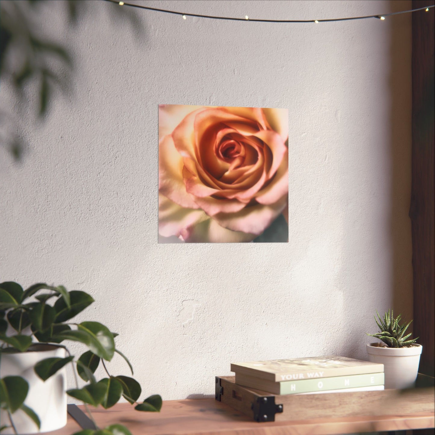 Romance Pink Rose Matte Posters