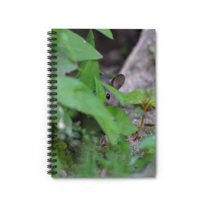 Peeking Mouse Spiral Notebook