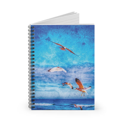 Gulls in Flight Spiral Notebook