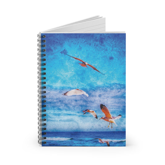 Gulls in Flight Spiral Notebook