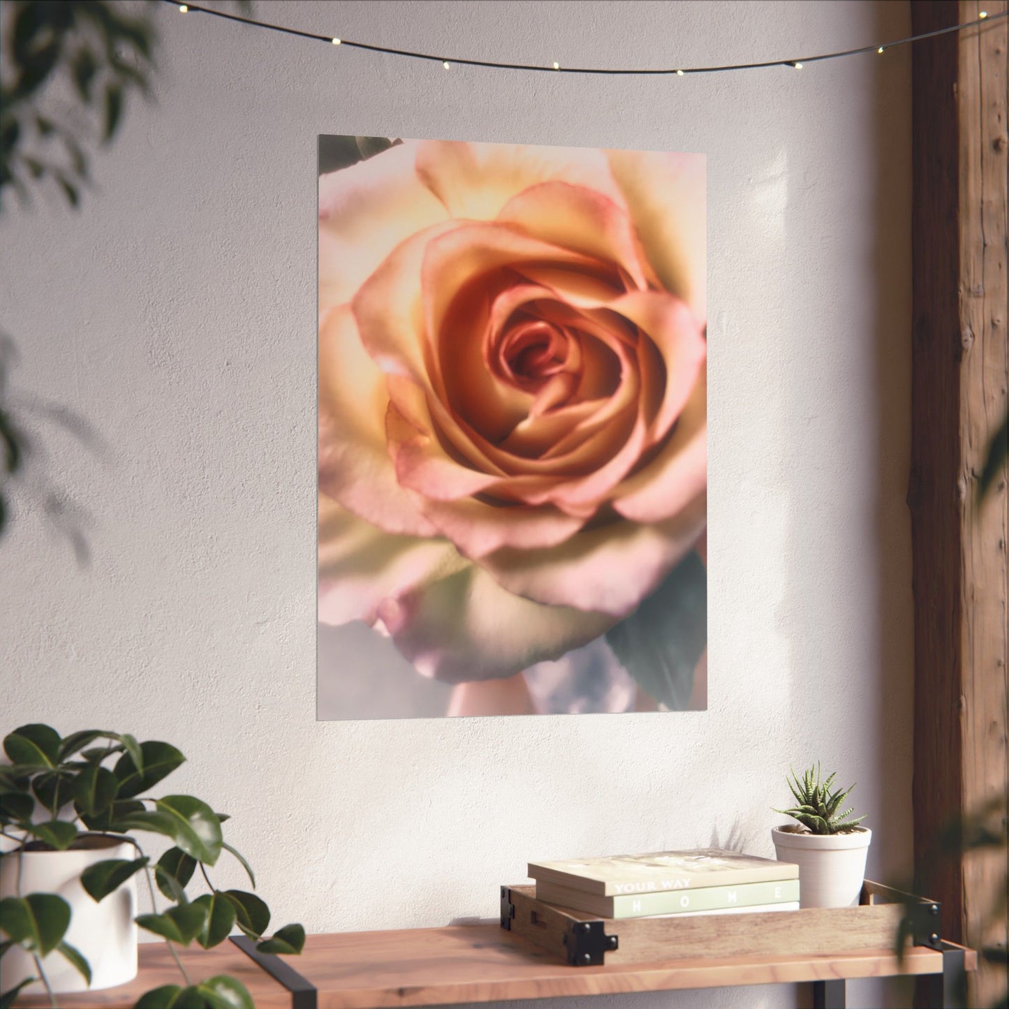 Romance Pink Rose Matte Posters
