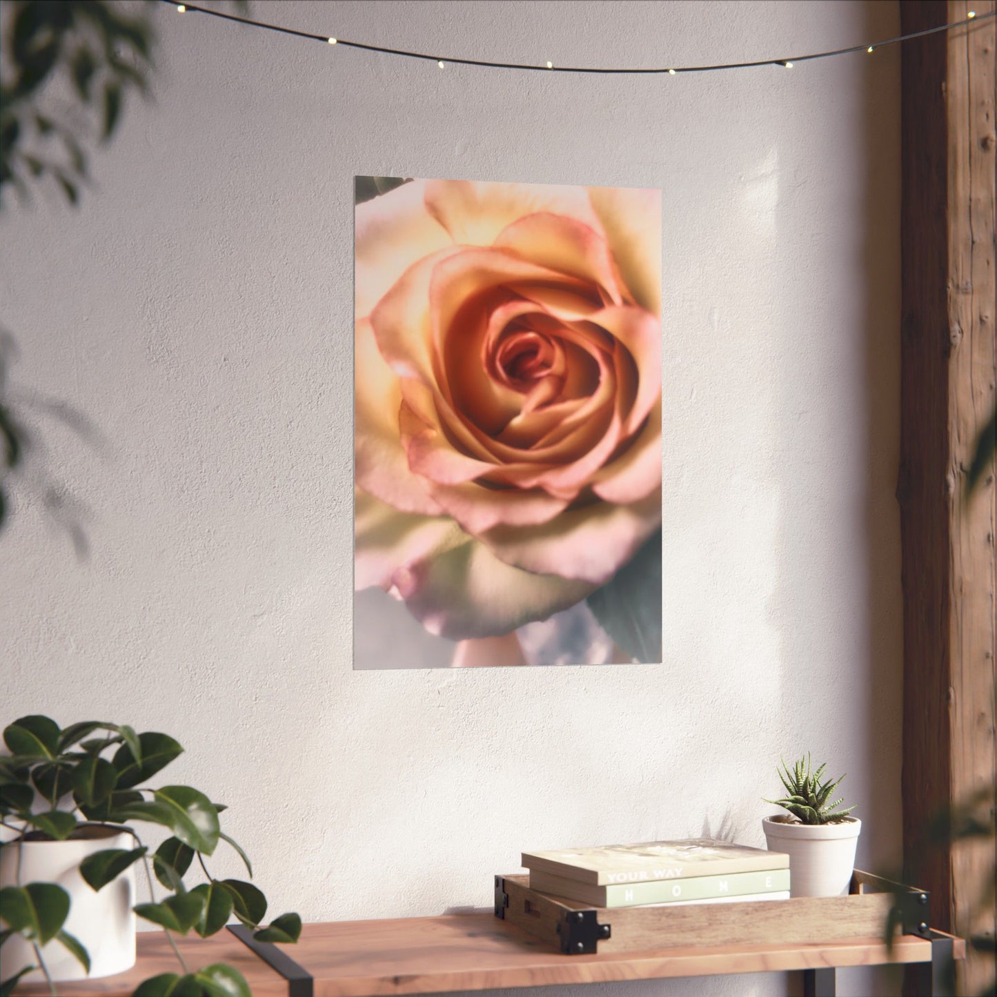 Romance Pink Rose Matte Posters