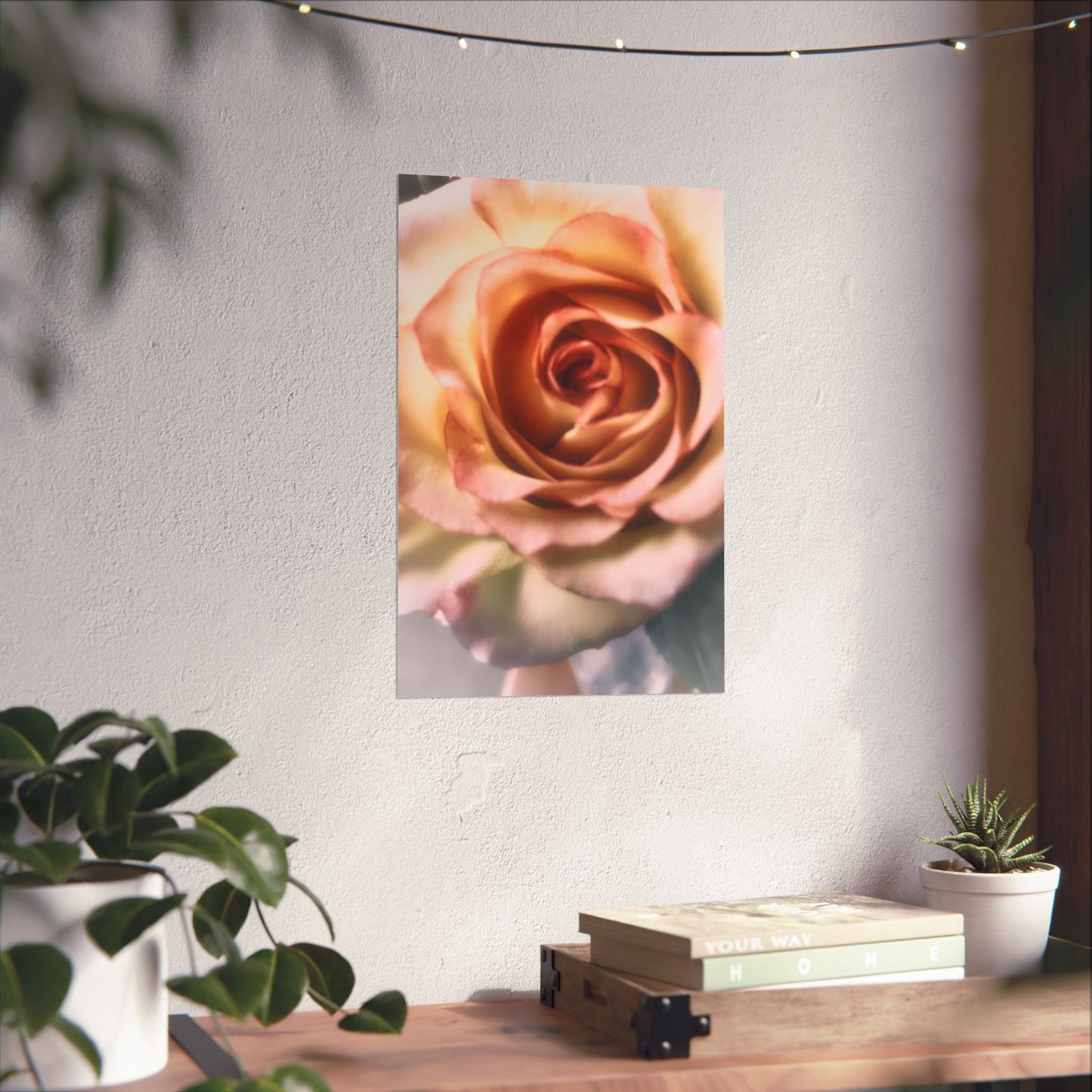 Romance Pink Rose Matte Posters
