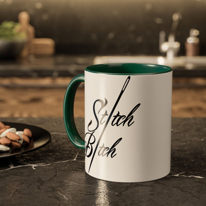 Stitch Bitch Colorful Mugs (11oz, 15oz)