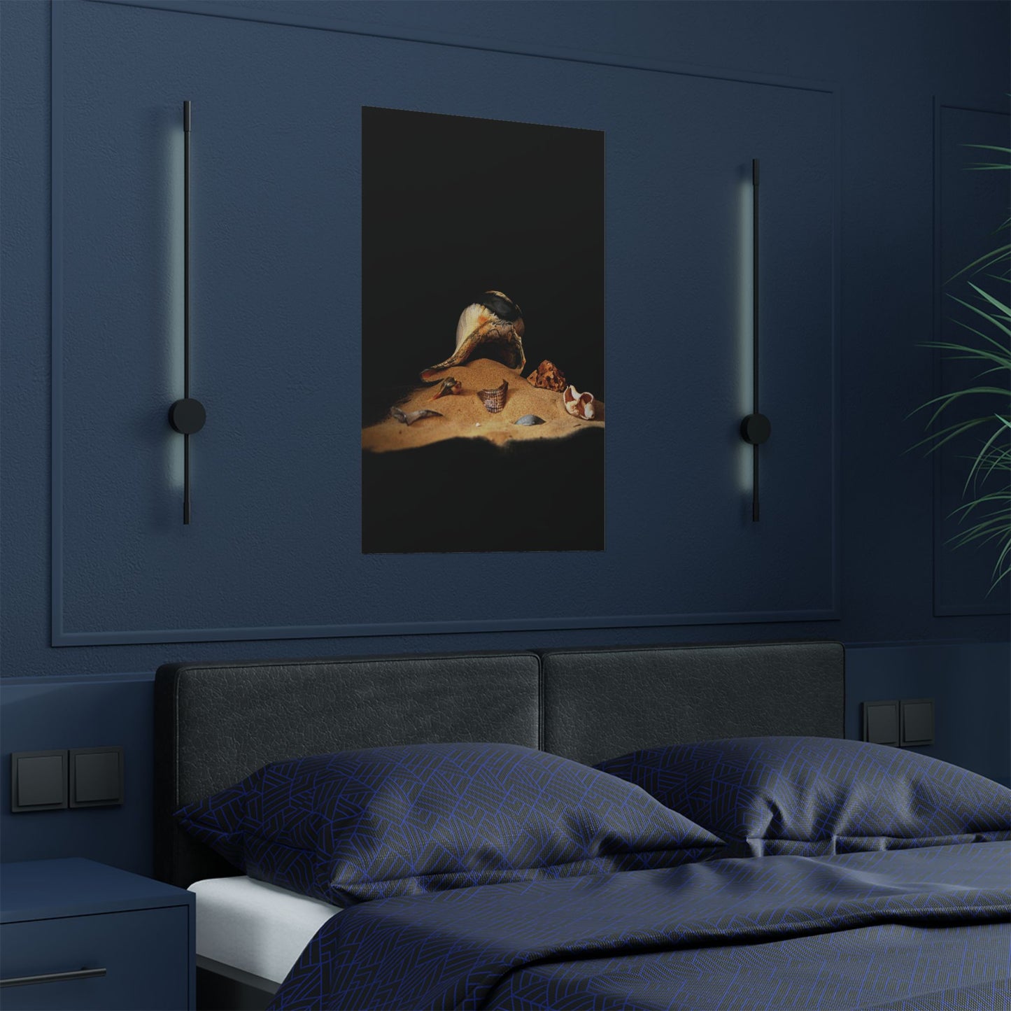 Fantasy Beach Satin Posters