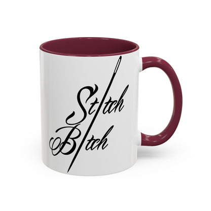 Stitch Bitch Colorful Mugs (11oz, 15oz)