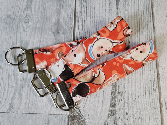 Dog Fabric Keychains