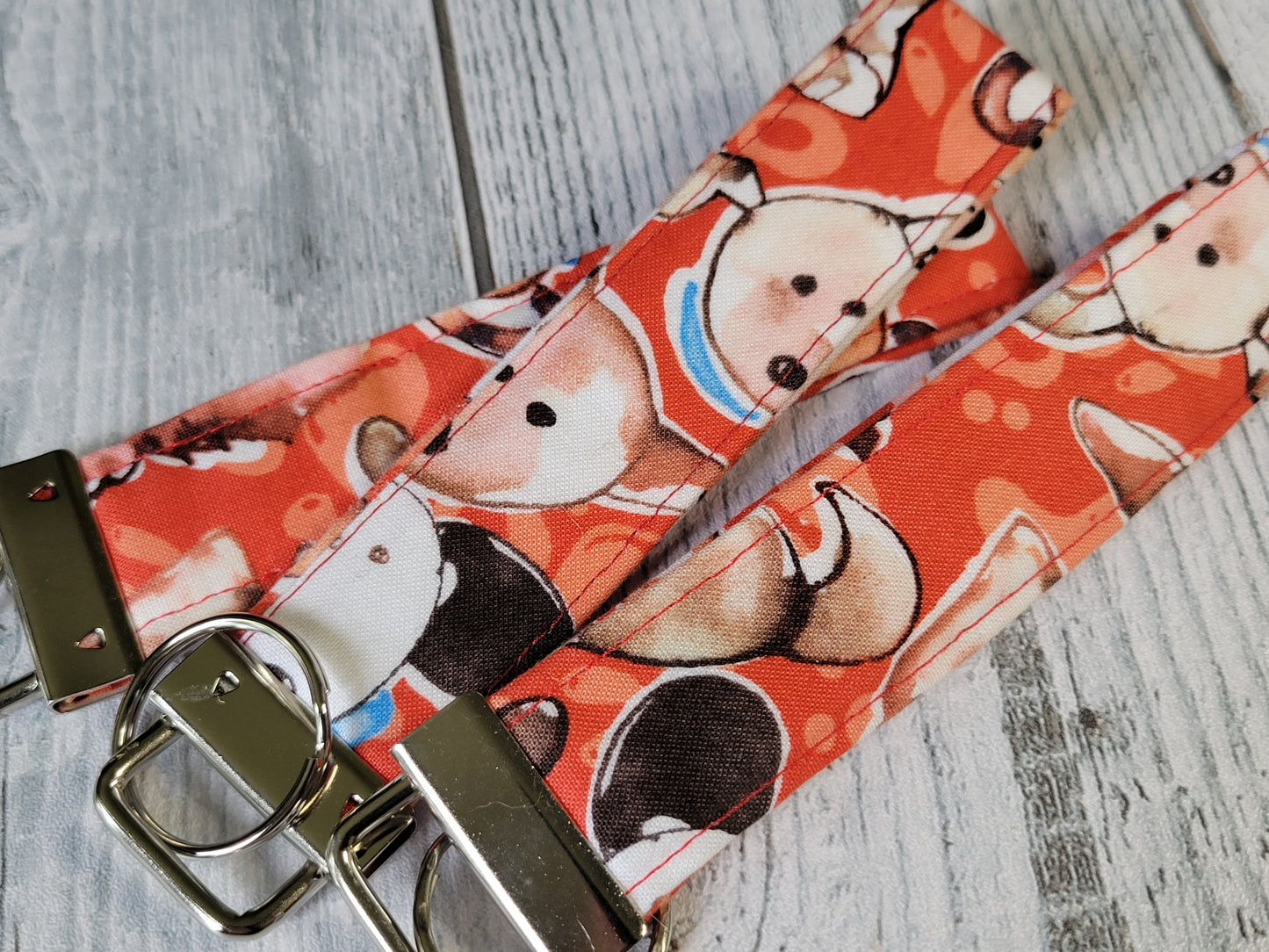 Dog Fabric Keychains