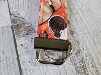 Llaveros de tela con forma de perro