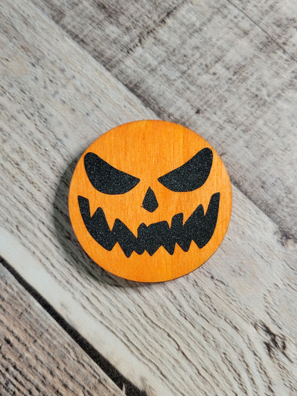 Imanes de madera de Halloween