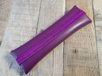 Estuches elásticos de piel sintética lisa