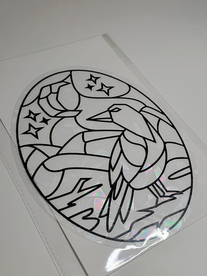 Corvid Window Clings