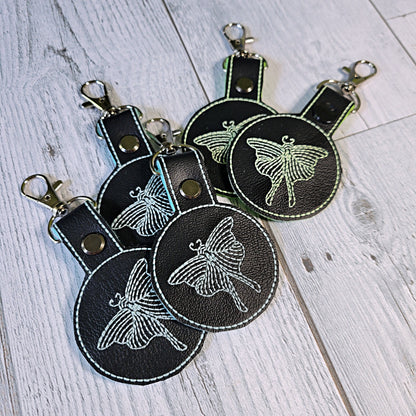 Luna Moth Keychains