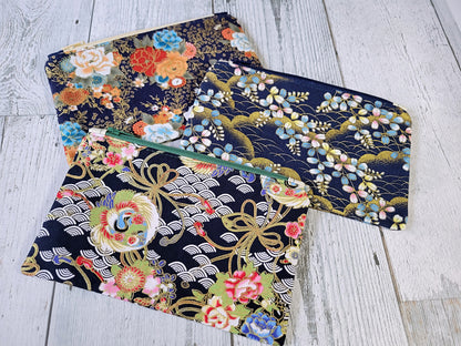 Bolsas de tela asiáticas con cremallera