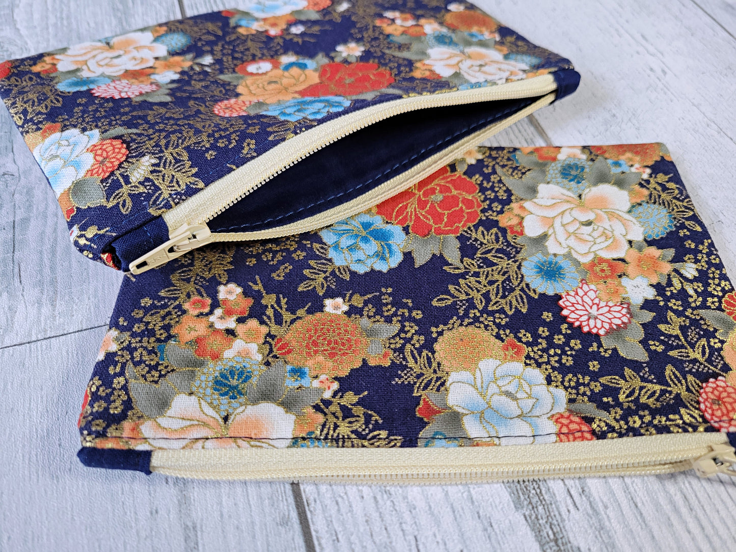 Bolsas de tela asiáticas con cremallera