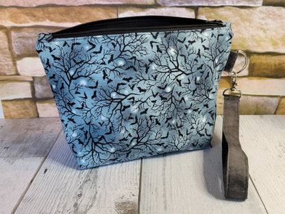 Bats Zipper Pouch with Wrist Strap