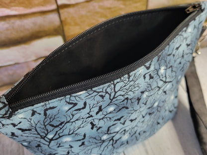 Bats Zipper Pouch with Wrist Strap