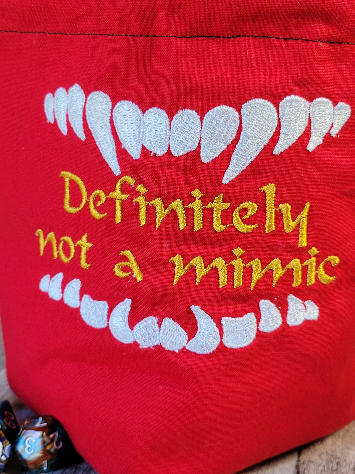 Not a Mimic Dice Bag