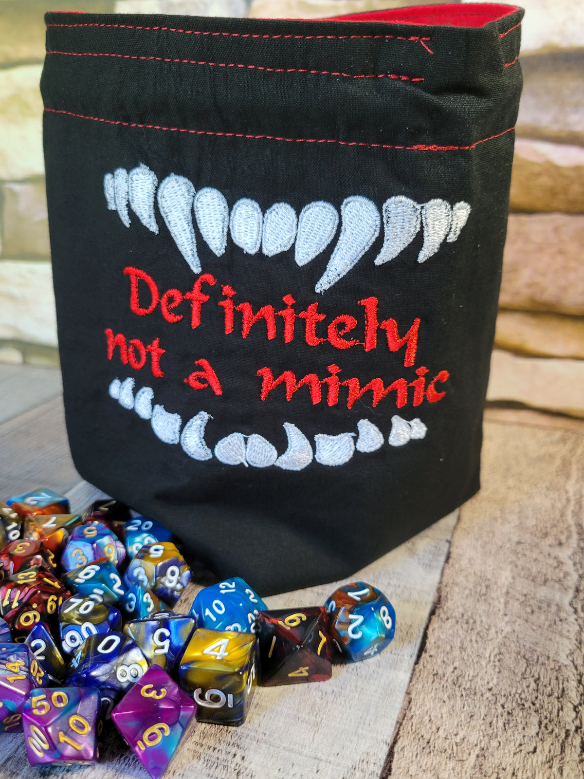 Not a Mimic Dice Bag