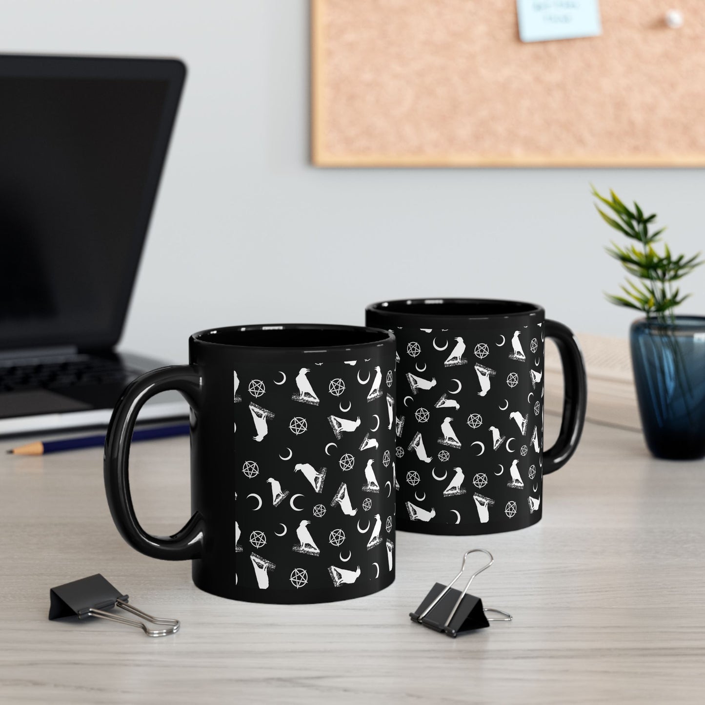 Witches and Crows Black Mug (11oz, 15oz)