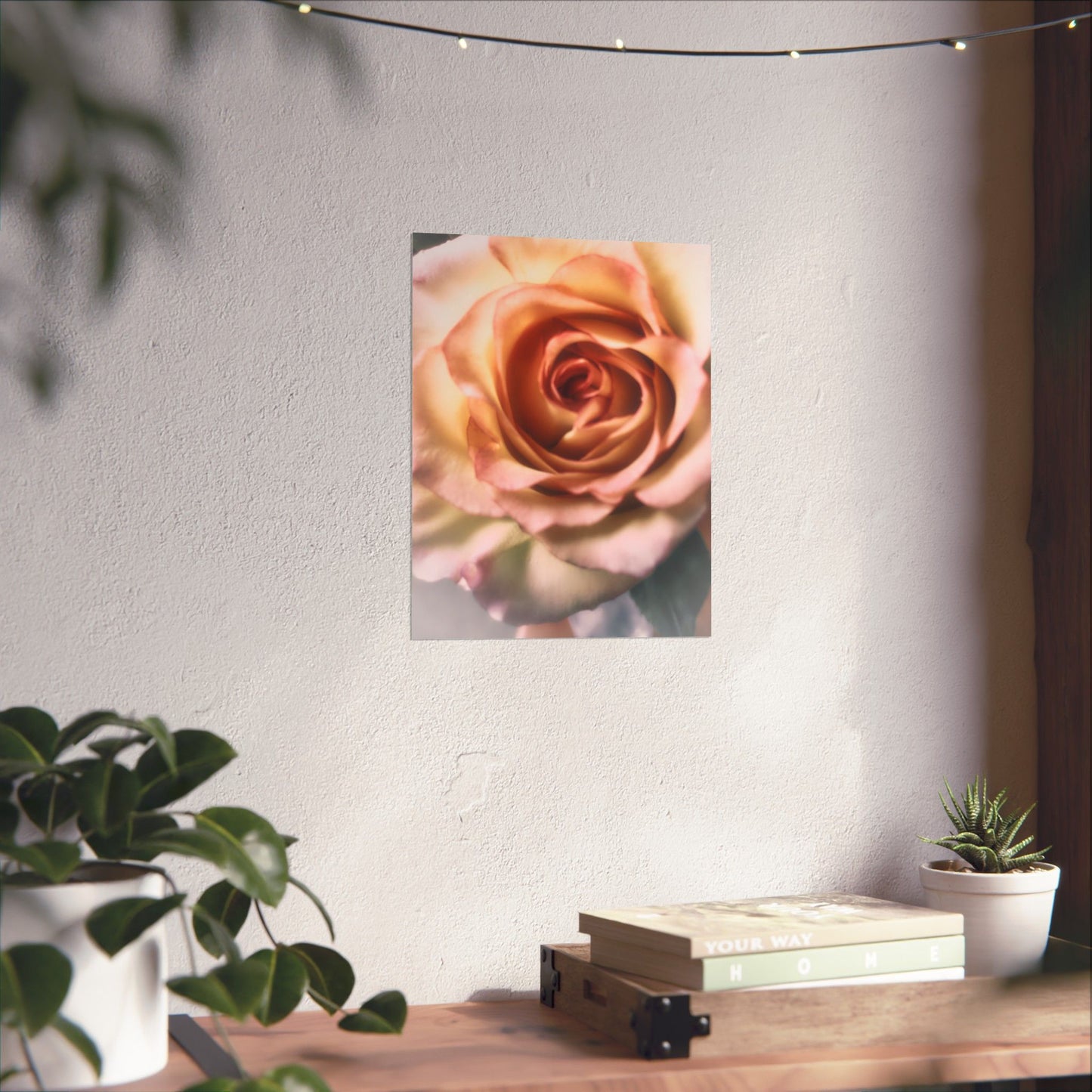 Romance Pink Rose Matte Posters