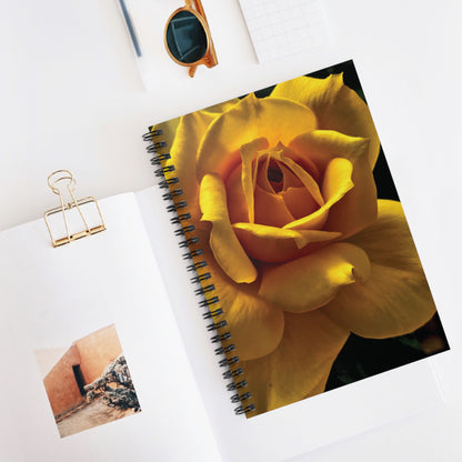 Yellow Rose Spiral Notebook