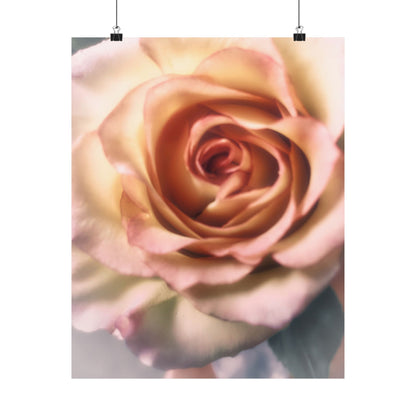 Romance Pink Rose Matte Posters