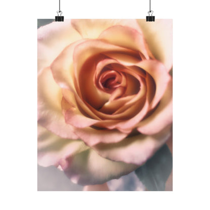 Romance Pink Rose Matte Posters