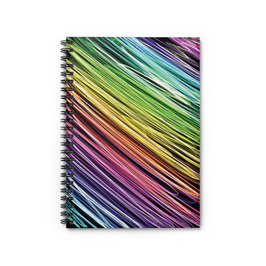 Rainbow Scribbles Spiral Notebook